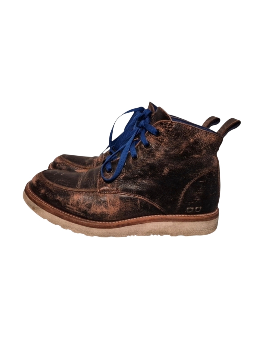 Bed Stu Cobbler Series All Leather Lace-Up Combat Boots Men's Size 8.5